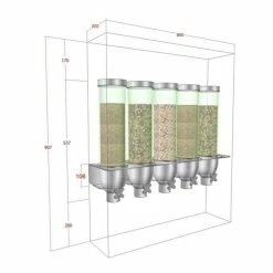 Offres ???? Support Prévu Pour 5 Silos Distributeur Vrac - Par 2 ????