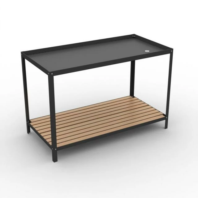 Grosses soldes ???? Table Bac Démontable 2 Niveaux - Dim. 1500x750 Ht.1000mm - Laqué Noir ???? 1 Grosses soldes ???? Table Bac Démontable 2 Niveaux - Dim. 1500x750 Ht.1000mm - Laqué Noir ????