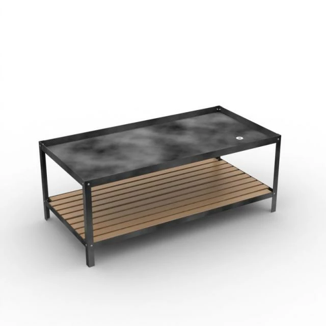 Offres ❤️ Table Bac Démontable 2 Niveaux - Dim. 1500x750 Ht.600mm - Laqué Anthracite ???? 1 Offres ❤️ Table Bac Démontable 2 Niveaux - Dim. 1500x750 Ht.600mm - Laqué Anthracite ????