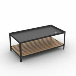 Acheter 🧨 Table Bac Démontable 2 Niveaux - Dim. 1500x750 Ht.600mm - Laqué Noir 👍