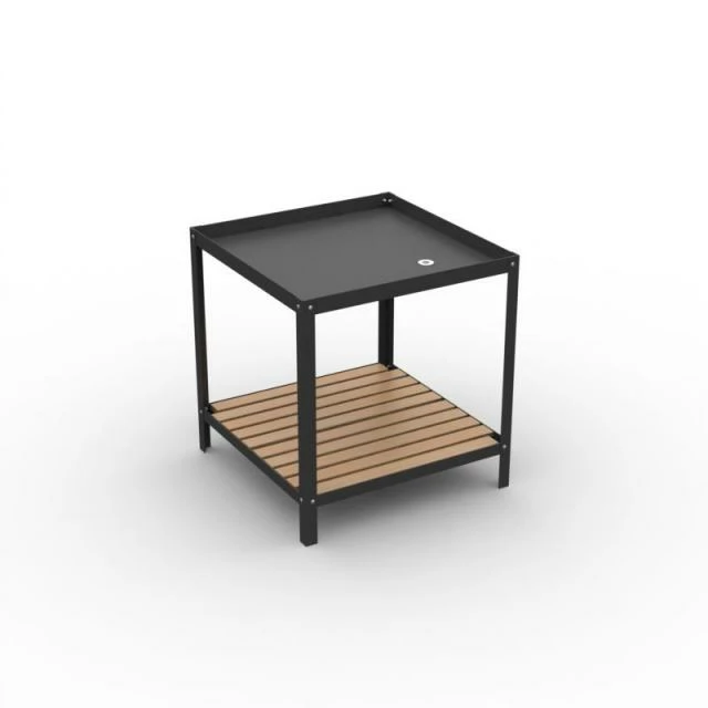 Table bac démontable 2 niveaux - Dim. 750x750 Ht.800mm - Laqué Noir Offres ❤️ Table Bac Démontable 2 Niveaux - Dim. 750x750 Ht.800mm - Laqué Noir ???? -IZZIBOX Magasin table bac demontable 2 niveaux dim 750x750 ht 800mm laque noir 01
