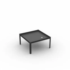 Promo ✨ Table Bac Démontable - Dim. 750x750 Ht.400mm - Laqué Noir ✔️