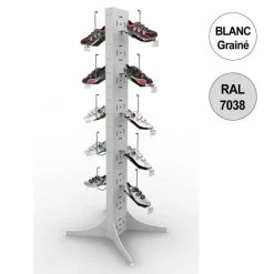Coupon ???? Totem Vélo 1800 Mm - Totem 10 Chaussures - 5 Niveaux – Blanc + Gris - Par 4 ????