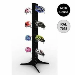 Promo ???? Totem Vélo 1800 Mm - Totem 8 Casques - 4 Niveaux – Noir + Gris - Par 4 ????